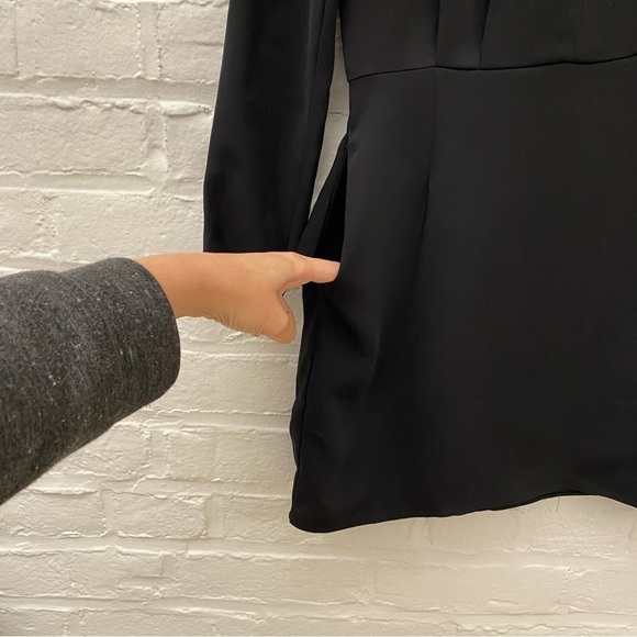 Aritzia || Babaton Samson Dress Black 0 Mini Keyhole - Picture 3 of 10